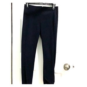 Theory slim cropped navy pant